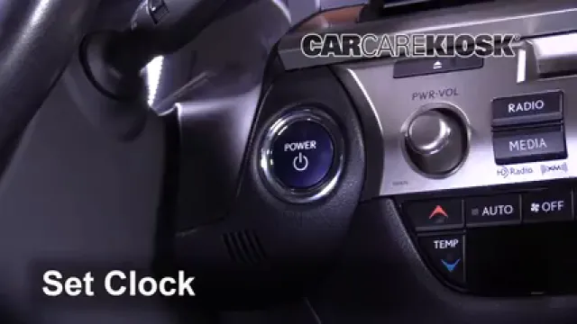 2015 Lexus ES300h 2.5L 4 Cyl. Reloj Fijar hora de reloj